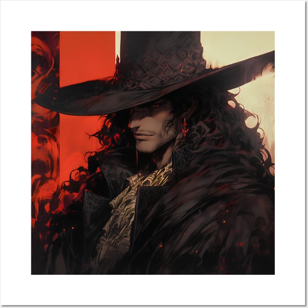 Hunters of the Dark: Explore the Supernatural World with Vampire Hunter D. Illustrations: Bloodlust Wall Art by insaneLEDP